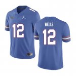 Men's Florida Gators #12 Rick Wells NCAA Nike Blue Authentic Stitched College Football Jersey ENF8262XR